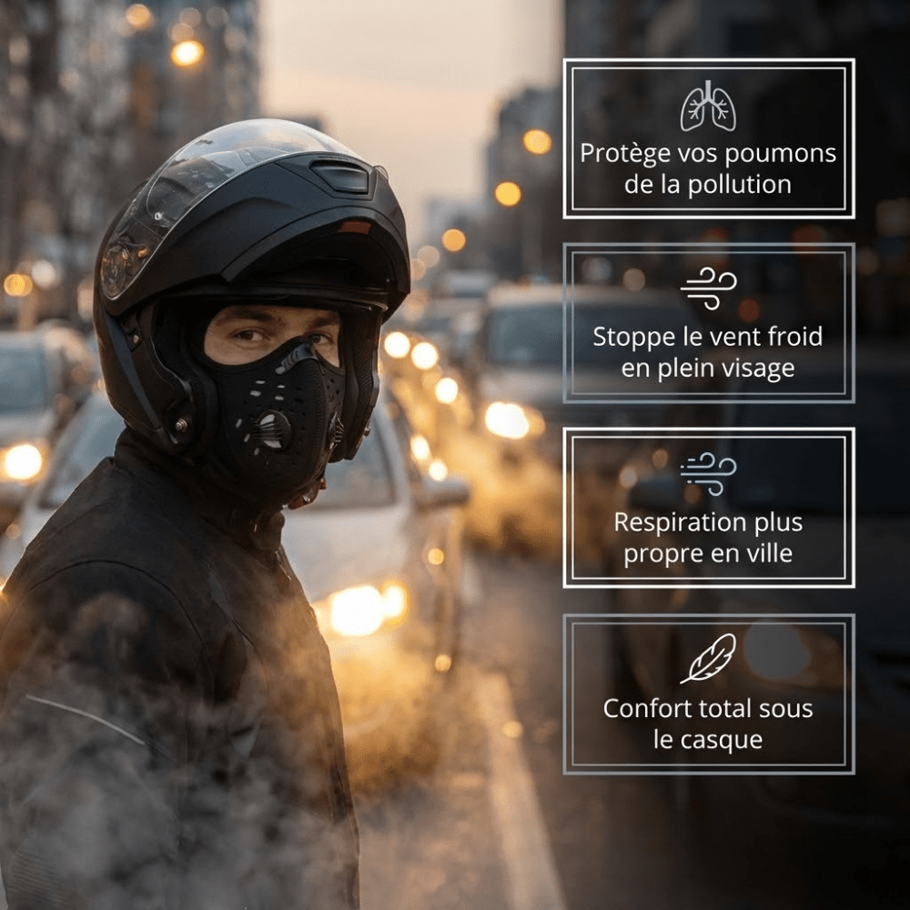 AirShield Pro™ – Cagoule Anti - Pollution & Anti - Vent - BikerZen