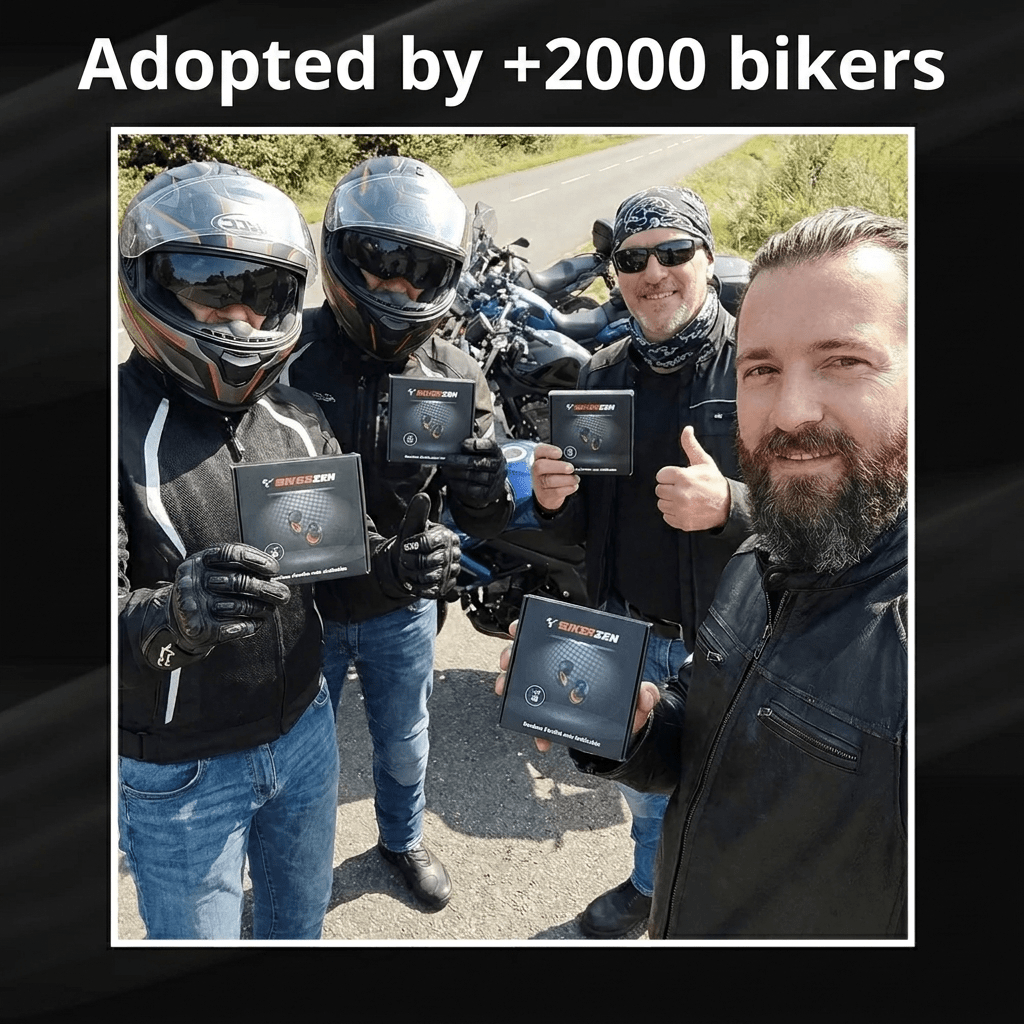 Bouchons BikerZen - Fini les bruits de vent en moto - BikerZen